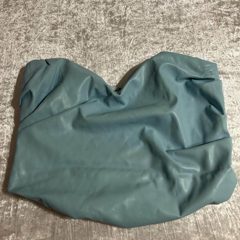 Fashion Nova Blue Corset Women's Top